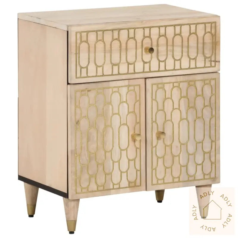 Nattbord 50X33X60 Cm Heltre Mango