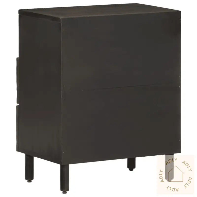 Nattbord Svart 50X33X60 Cm Heltre Mango
