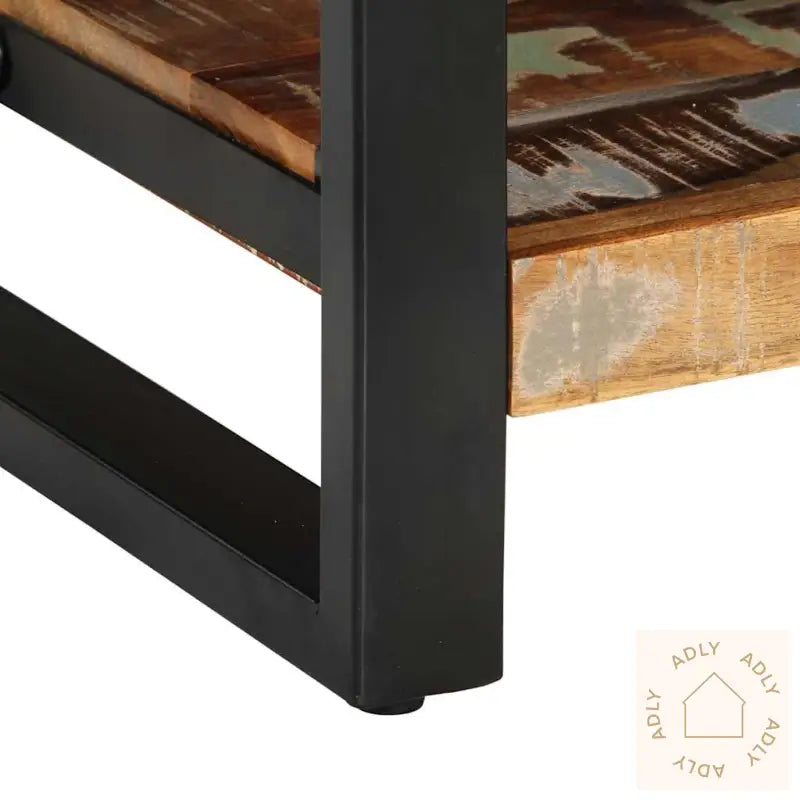 Nattbord 2 Stk Flerfarget Grovt Heltre Mangotre