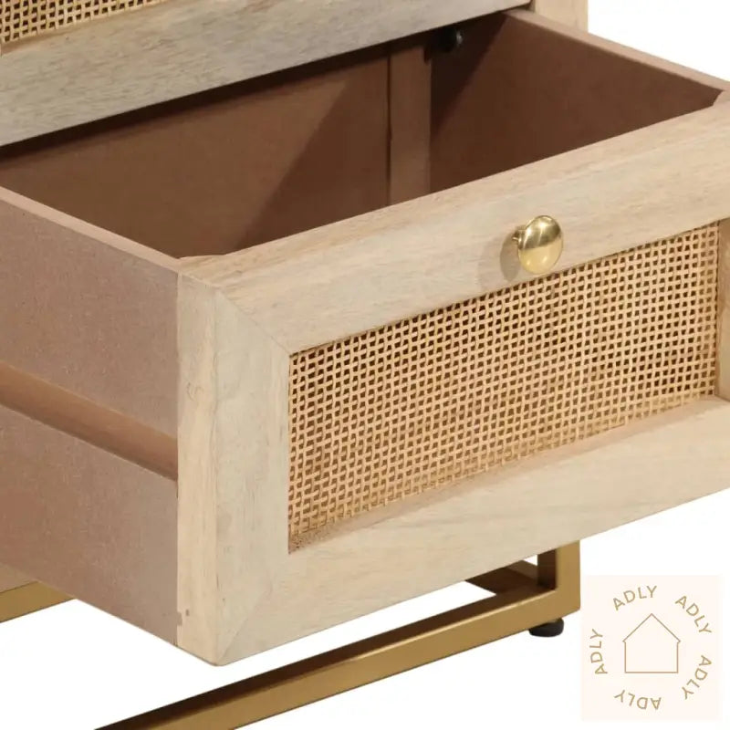 Nattbord 40X30X50 Cm Heltre Mango Og Jern