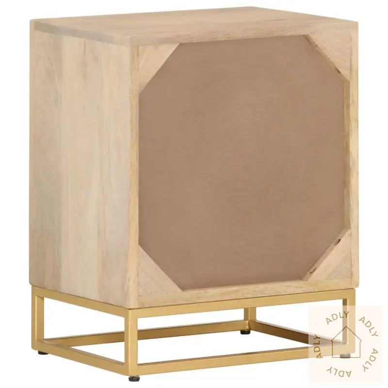 Nattbord 40X30X50 Cm Heltre Mango Og Jern