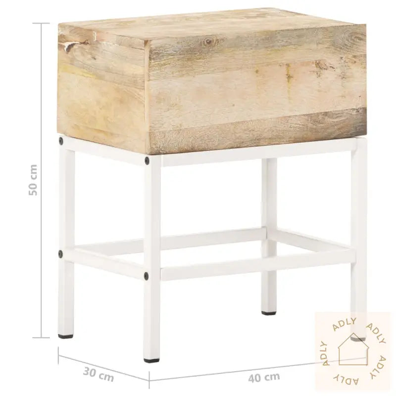 Nattbord 40X30X50 Cm Heltre Mango