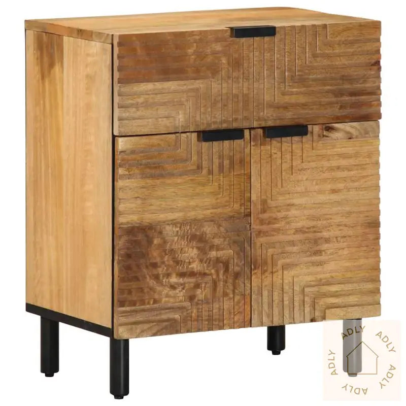 Nattbord Brun 50X33X60 Cm Heltre Mango