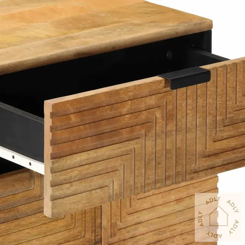 Nattbord Brun 50X33X60 Cm Heltre Mango