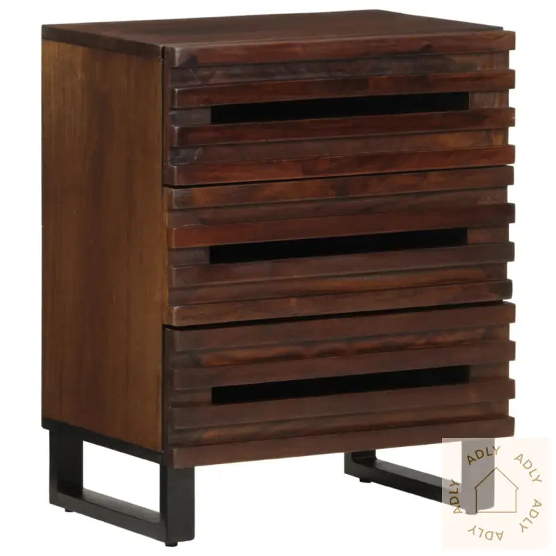 Nattbord Brun 50X34X62 Cm Heltre Mango