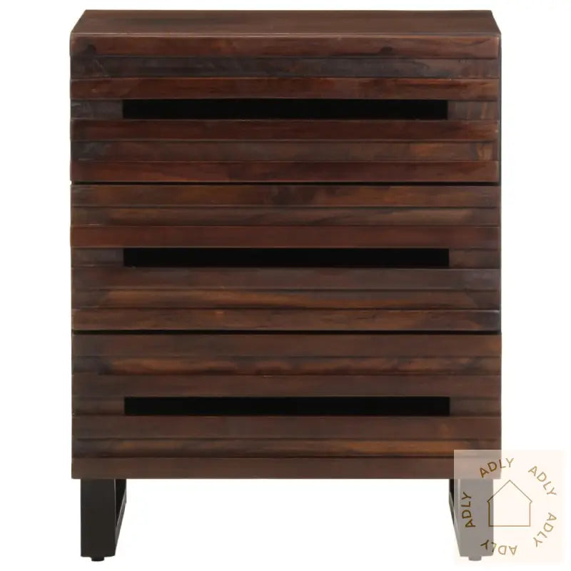 Nattbord Brun 50X34X62 Cm Heltre Mango
