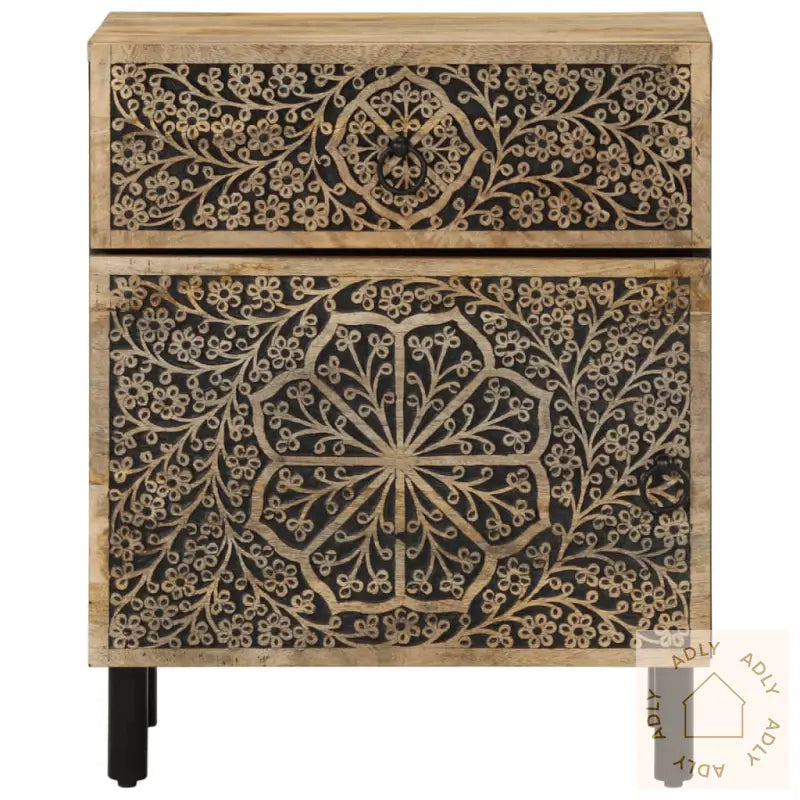 Nattbord 50X33X60 Cm Heltre Mango