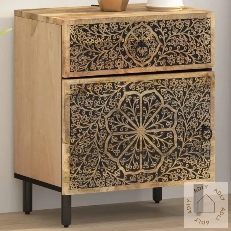 Nattbord 50X33X60 Cm Heltre Mango