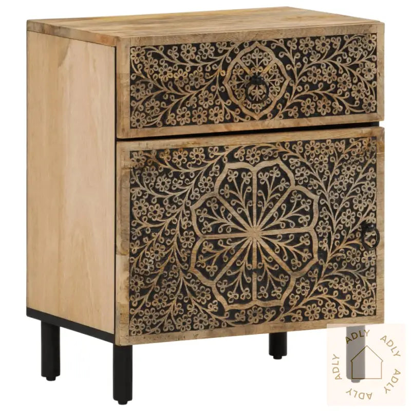 Nattbord 50X33X60 Cm Heltre Mango