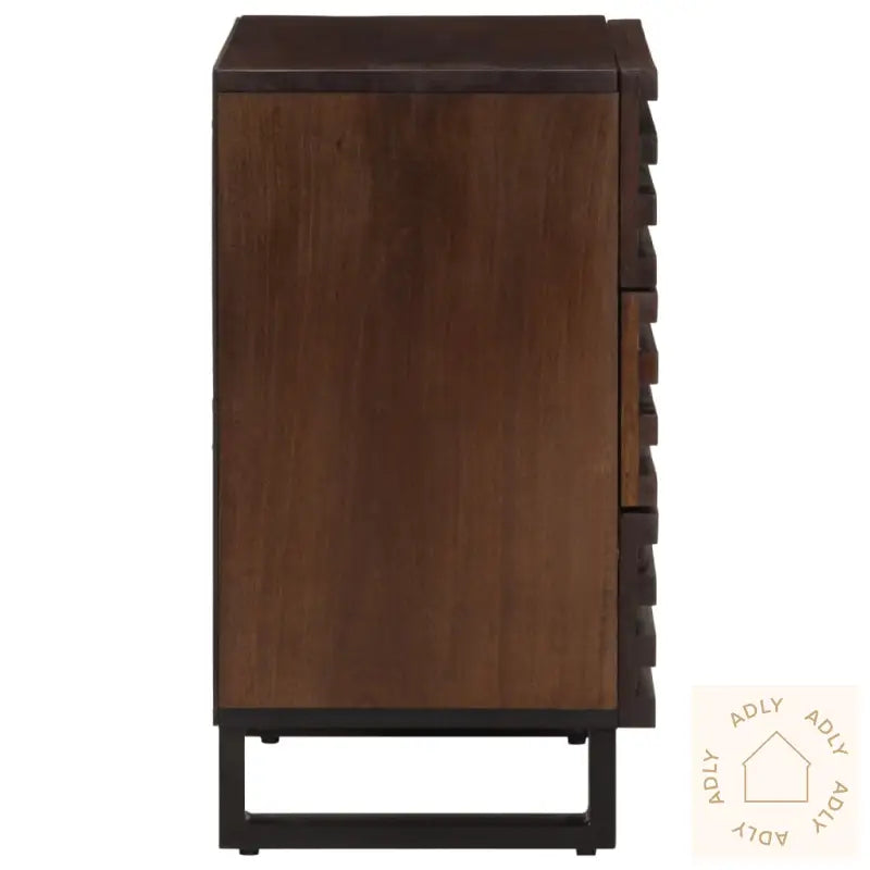 Nattbord Brun 50X34X62 Cm Heltre Mango