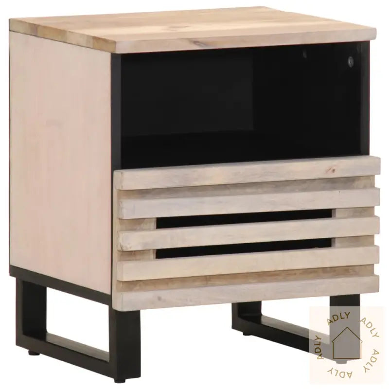 Nattbord 2 Stk 40X34X46 Cm Heltre Bleket Mango