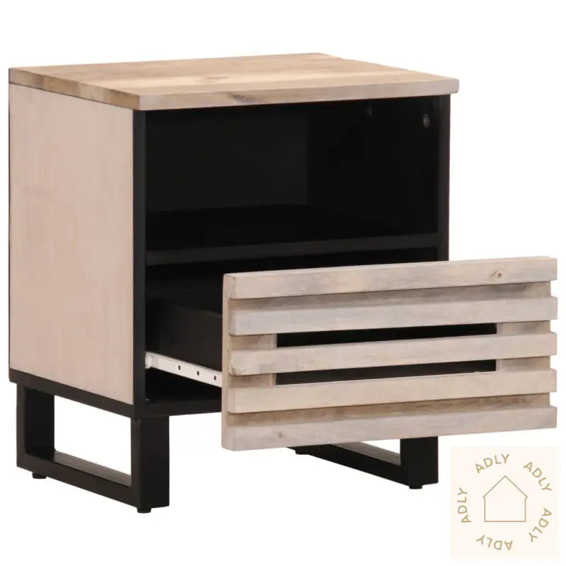 Nattbord 2 Stk 40X34X46 Cm Heltre Bleket Mango