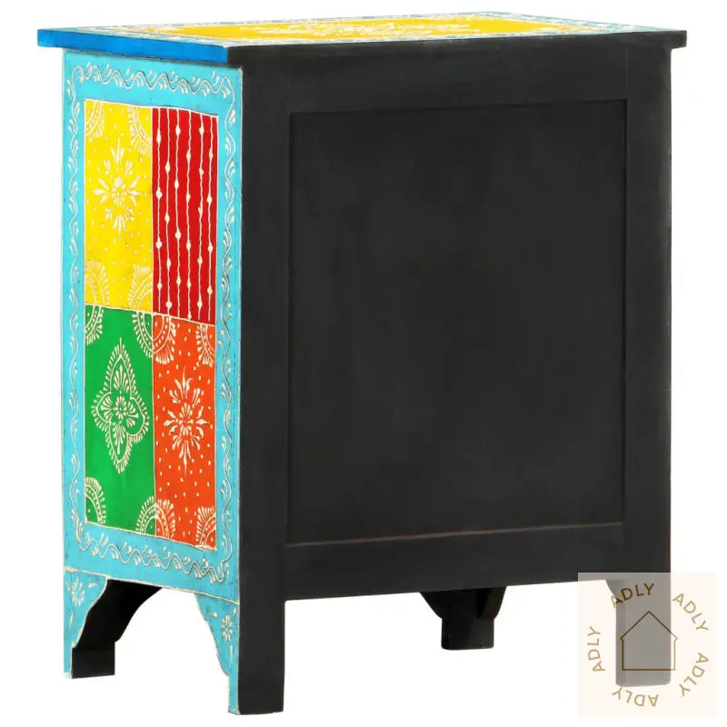Håndmalt Nattbord 40X30X50 Cm Heltre Mango