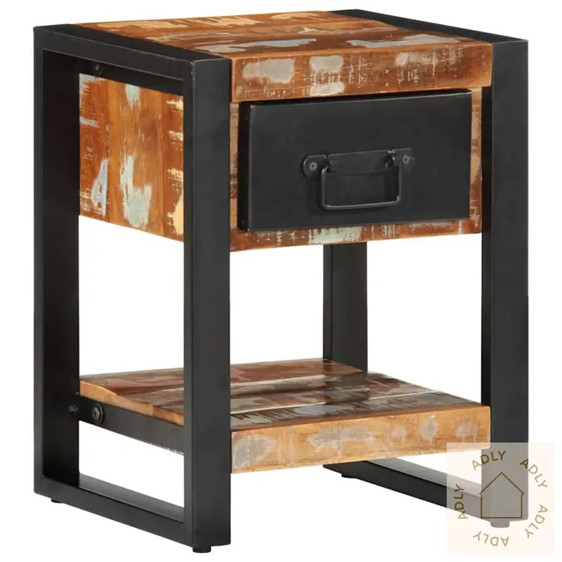 Nattbord Flerfarget 35X34X45 Cm Gjenvunnet Heltre
