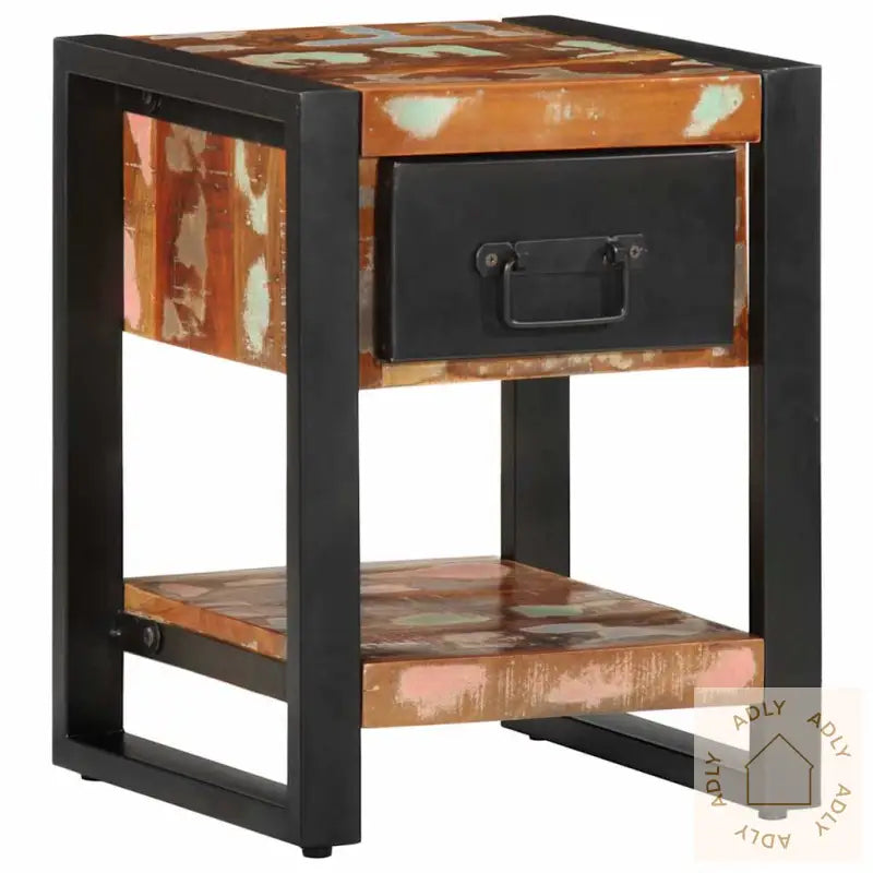 Nattbord Flerfarget 35X34X45 Cm Gjenvunnet Heltre