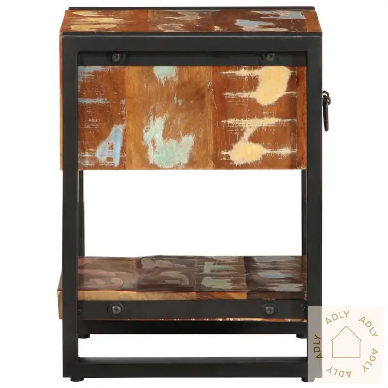 Nattbord Flerfarget 35X34X45 Cm Gjenvunnet Heltre