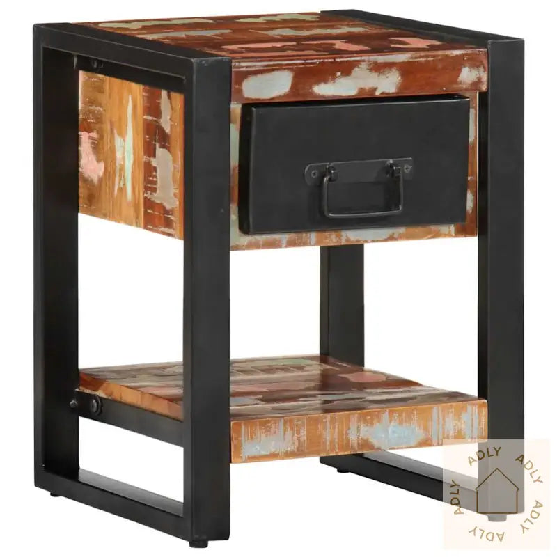 Nattbord Flerfarget 35X34X45 Cm Gjenvunnet Heltre