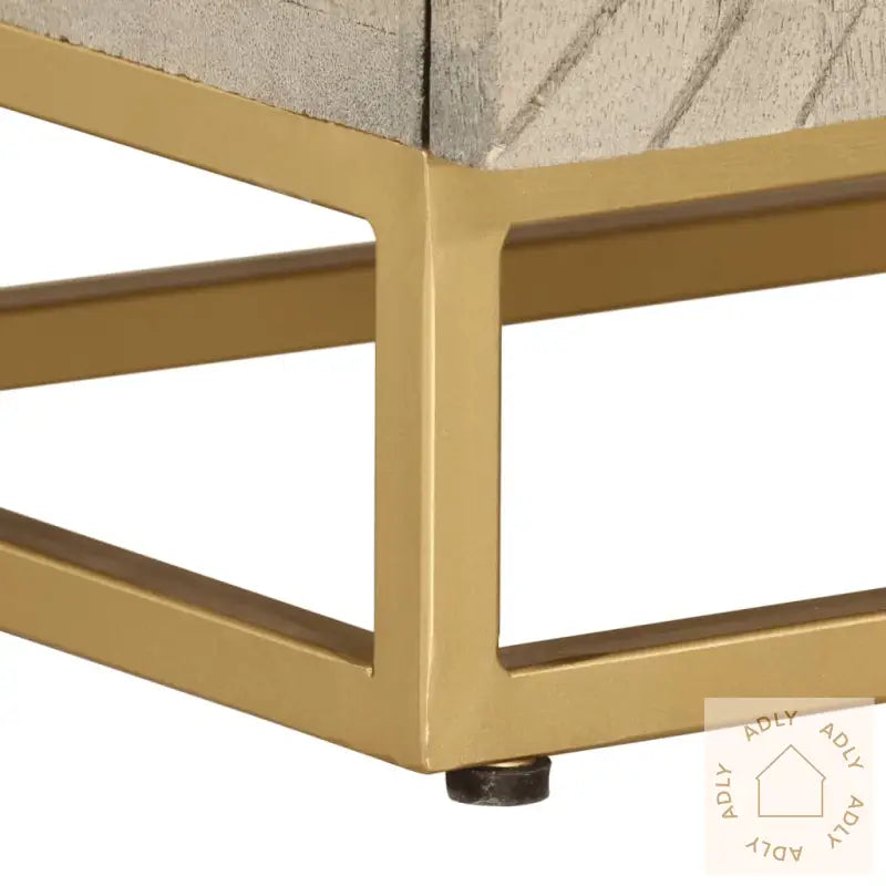 Nattbord 40X30X50 Cm Heltre Mango Og Jern