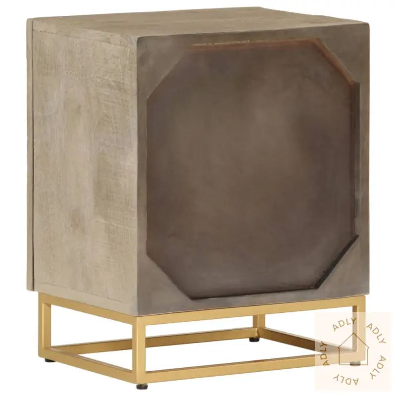 Nattbord 40X30X50 Cm Heltre Mango Og Jern