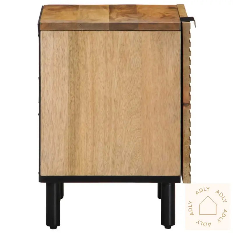 Nattbord 2 Stk Brun 40X33X46 Cm Heltre Mango