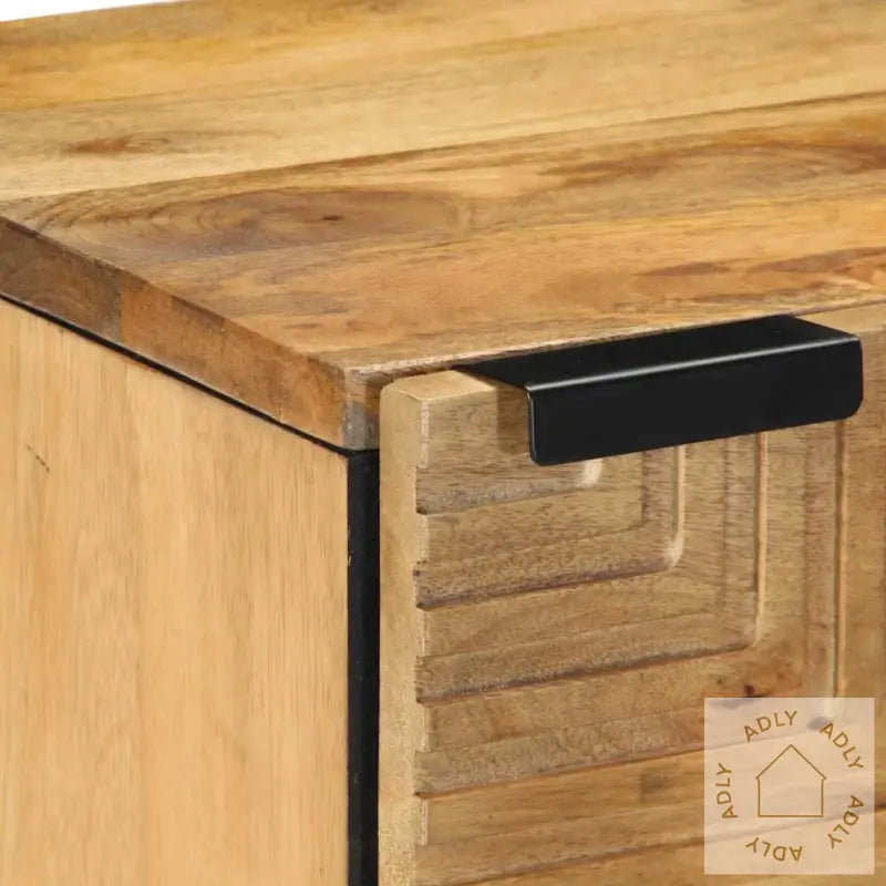 Nattbord 2 Stk Brun 40X33X46 Cm Heltre Mango