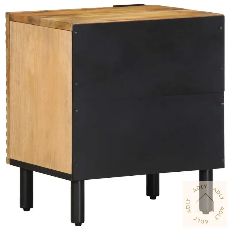 Nattbord 2 Stk Brun 40X33X46 Cm Heltre Mango