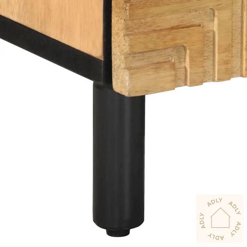Nattbord 2 Stk Brun 40X33X46 Cm Heltre Mango