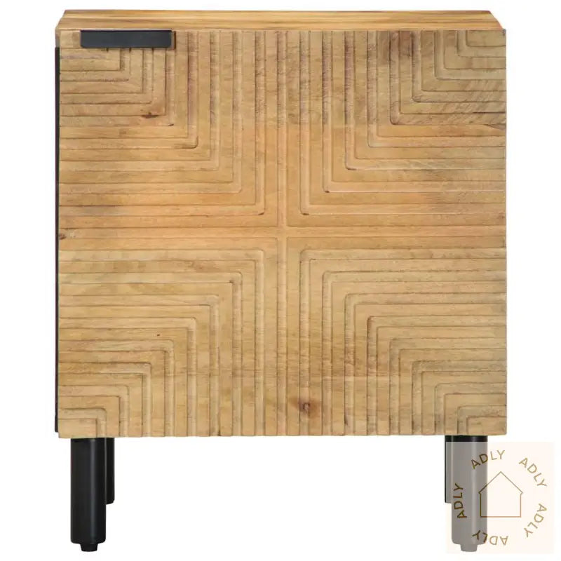 Nattbord 2 Stk Brun 40X33X46 Cm Heltre Mango