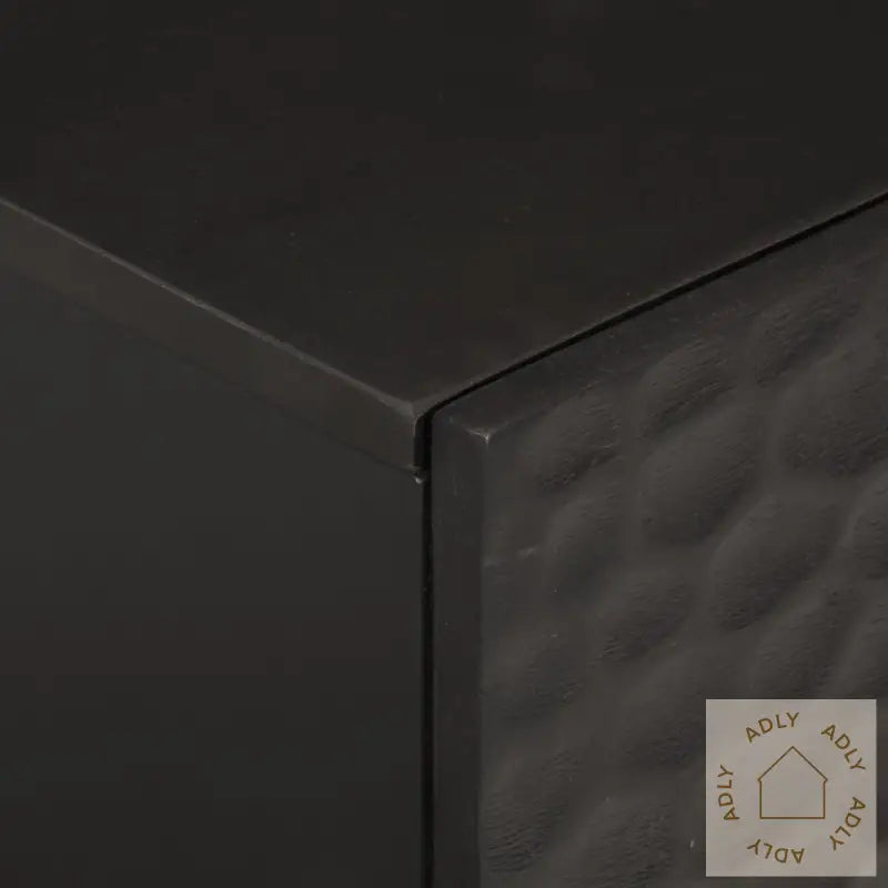 Nattbord 2 Stk Svart 40X33X46 Cm Heltre Mango