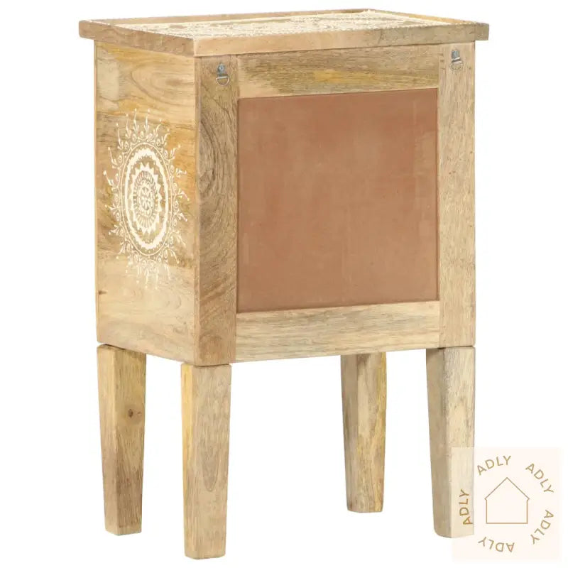 Håndmalt Nattbord 40X30X60 Cm Heltre Mango