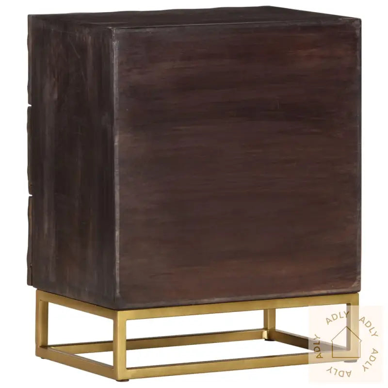 Nattbord 40X30X50 Cm Svart Heltre Mango