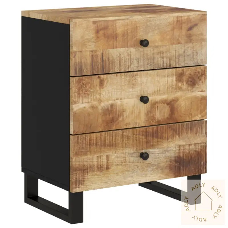 Nattbord 50X33X62 Cm Heltre Mango Og Konstruert Tre