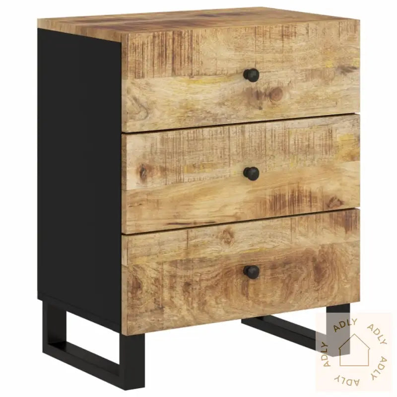 Nattbord 50X33X62 Cm Heltre Mango Og Konstruert Tre