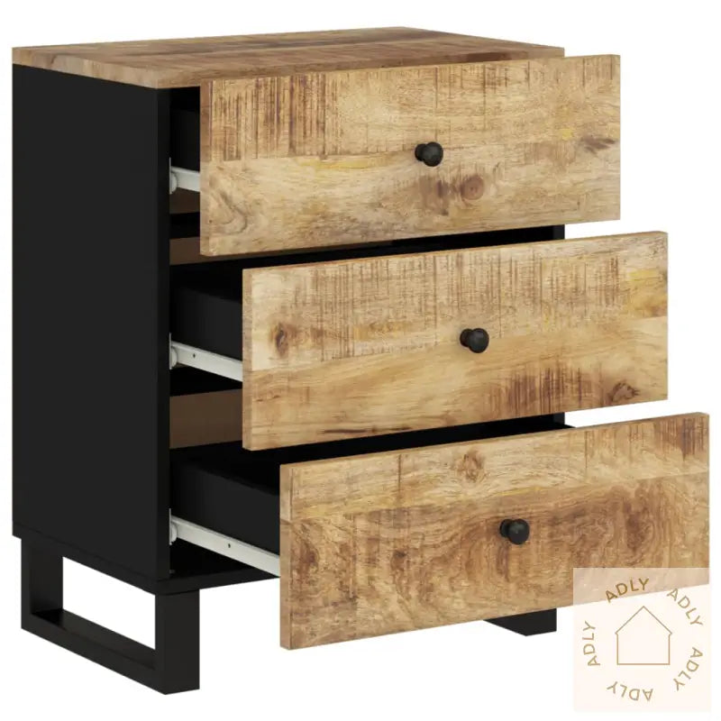 Nattbord 50X33X62 Cm Heltre Mango Og Konstruert Tre