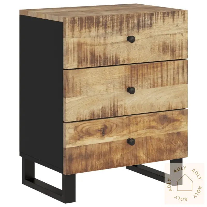 Nattbord 50X33X62 Cm Heltre Mango Og Konstruert Tre