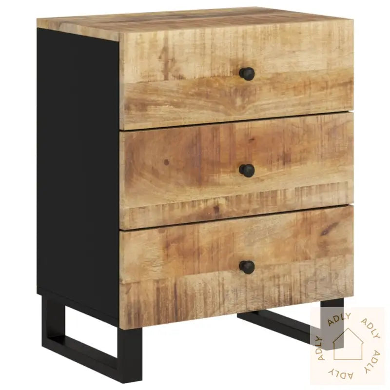 Nattbord 50X33X62 Cm Heltre Mango Og Konstruert Tre