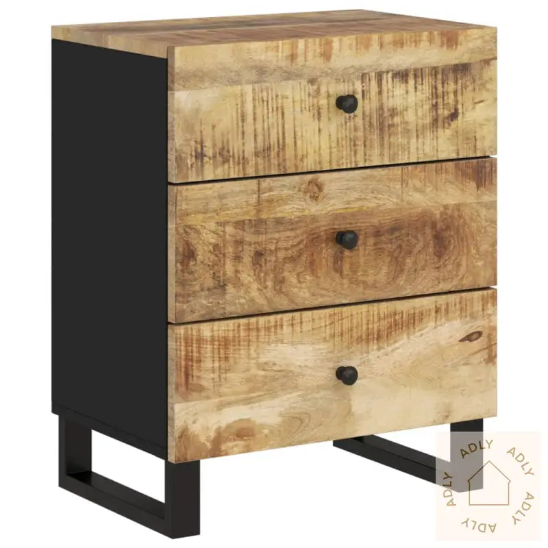 Nattbord 50X33X62 Cm Heltre Mango Og Konstruert Tre