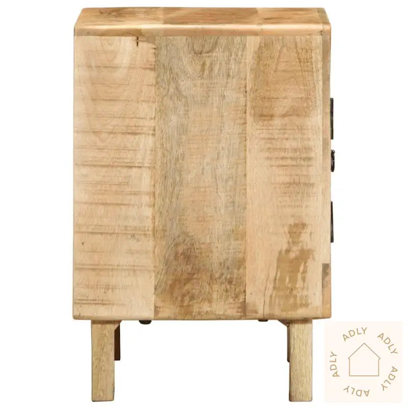 Nattbord 40X32X46 Cm Grovt Heltre Mangotre
