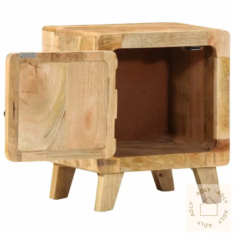 Nattbord 40X32X46 Cm Grovt Heltre Mangotre
