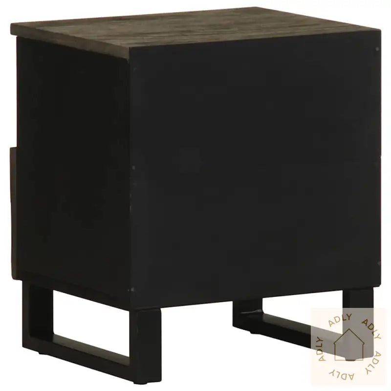 Nattbord 2 Stk Svart 40X33X46 Cm Heltre Mango