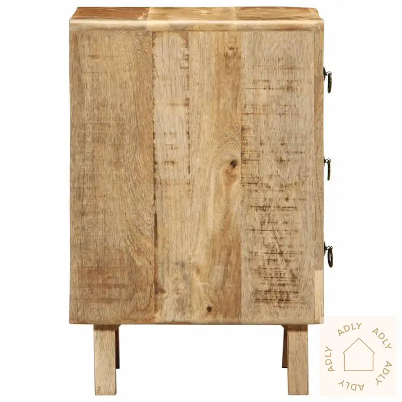 Nattbord 37X32X50 Cm Grovt Heltre Mangotre