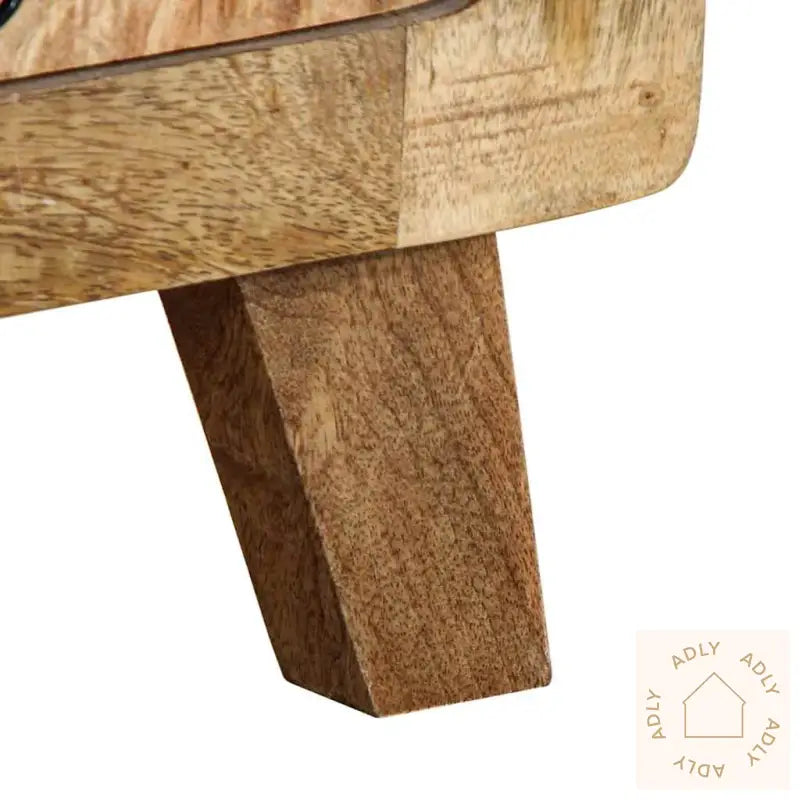 Nattbord 37X32X50 Cm Grovt Heltre Mangotre