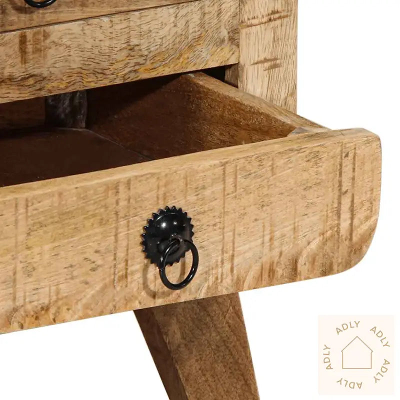 Nattbord 37X32X50 Cm Grovt Heltre Mangotre