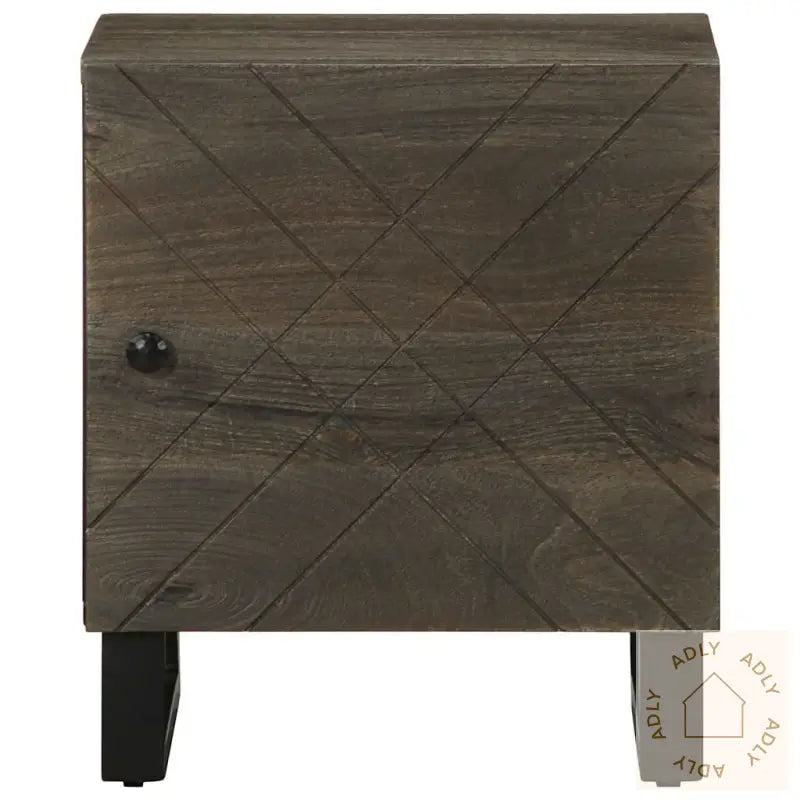 Nattbord Svart 40X33X46 Cm Heltre Mango
