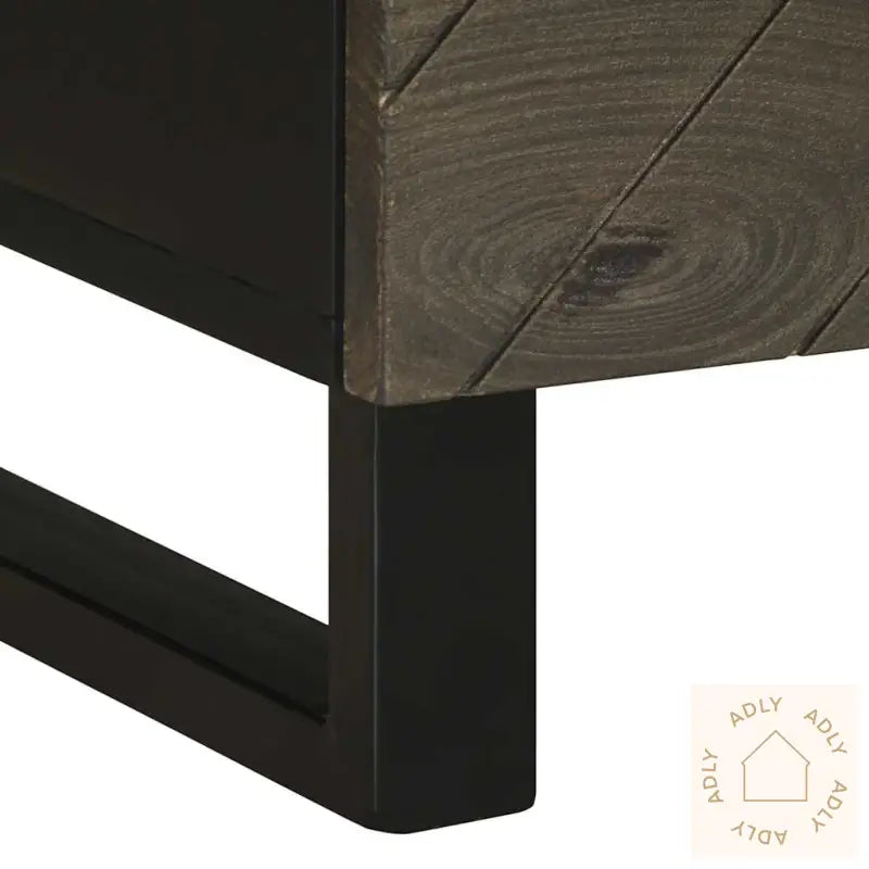Nattbord Svart 40X33X46 Cm Heltre Mango