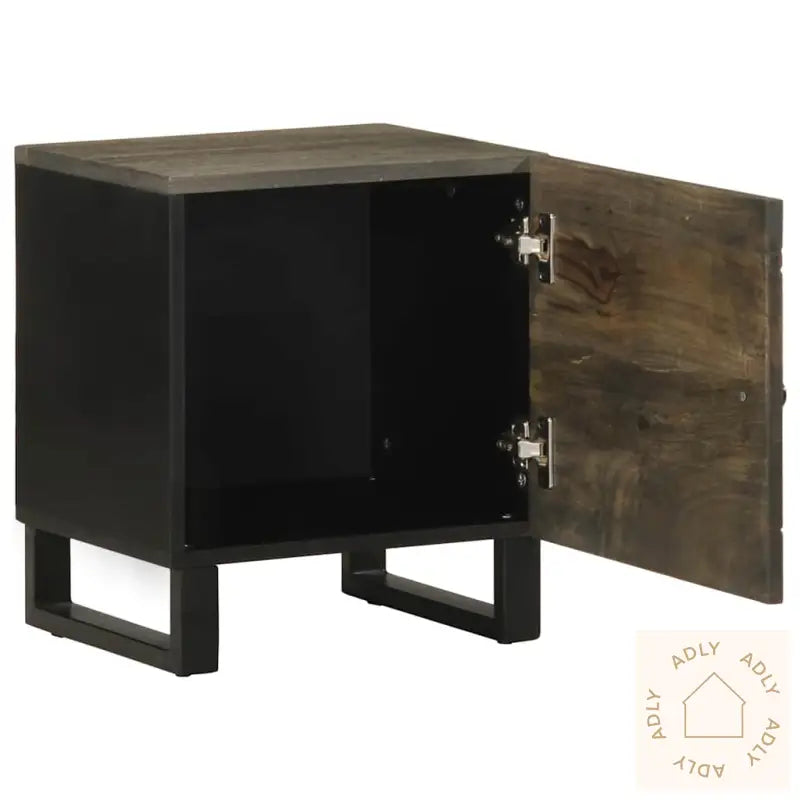 Nattbord Svart 40X33X46 Cm Heltre Mango