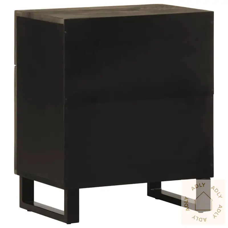 Nattbord Svart 50X33X60 Cm Heltre Mango