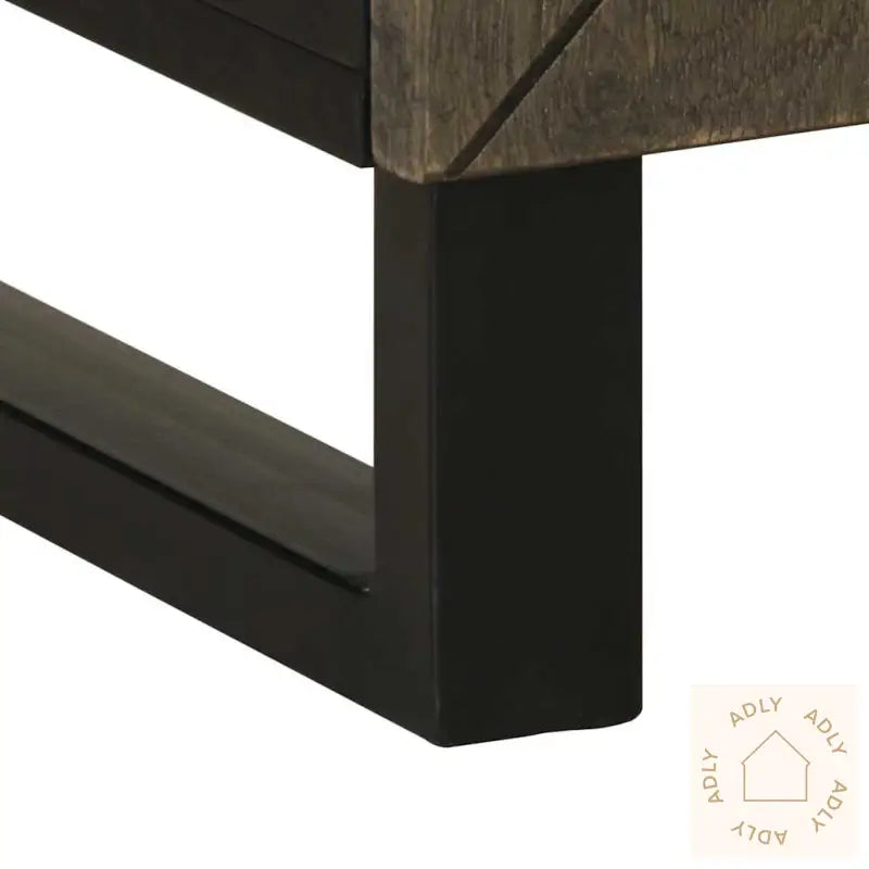 Nattbord Svart 50X33X60 Cm Heltre Mango