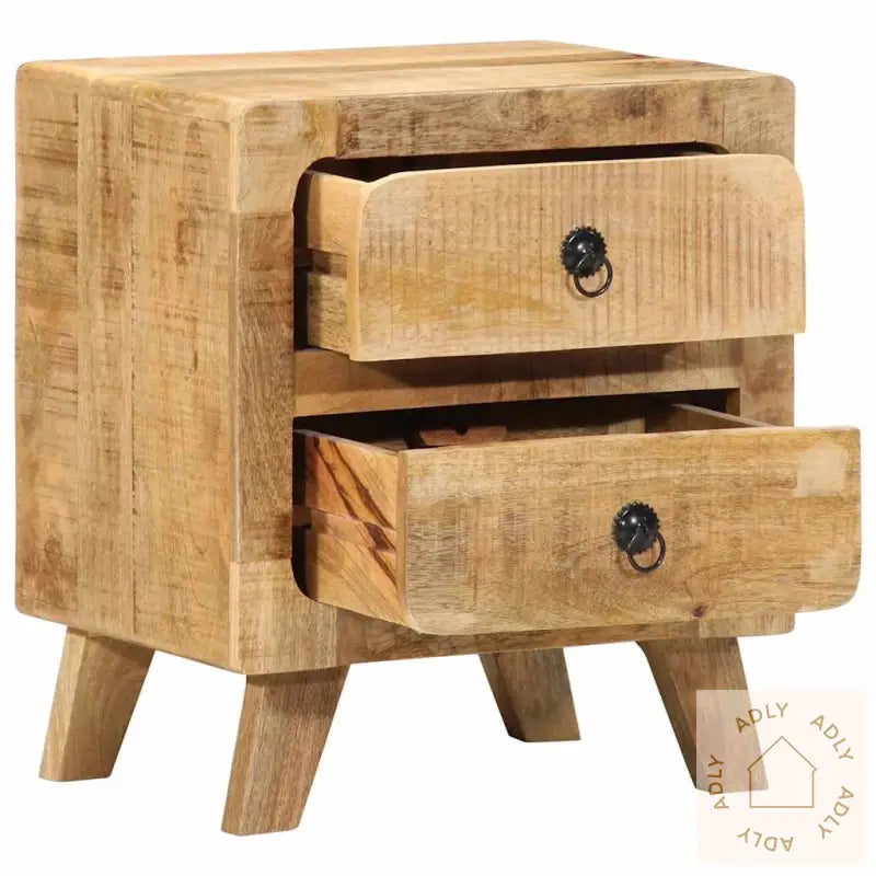 Nattskap 2 Stk 40X32X46 Cm Grovt Heltre Mangotre