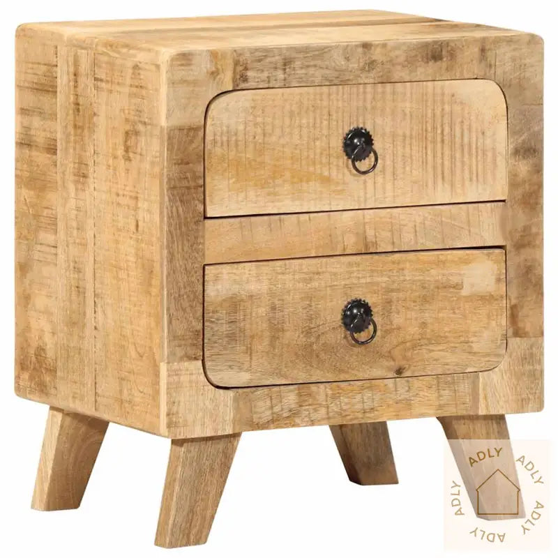 Nattskap 2 Stk 40X32X46 Cm Grovt Heltre Mangotre